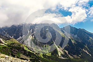 Beautiful mountain landscape High tatras mountains Slovakia