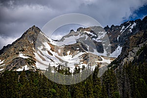 Krásna horská krajina. Popradské Pleso, Tatranský národný park, Slovensko