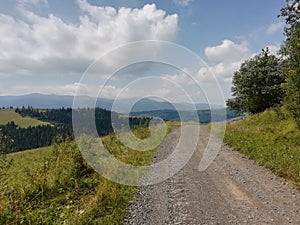 Beautiful mountain landscape. Transcarpathia, Ukraine