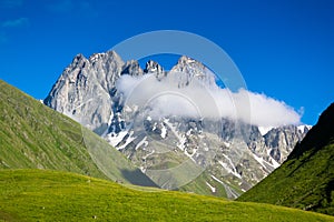 Beautiful mountain landscape in the valley Chauhi