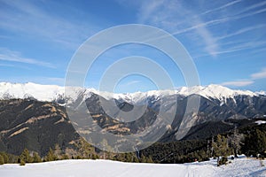 Beautiful mountain landscape - Vallnord, Principality of Andorra, Europe. photo