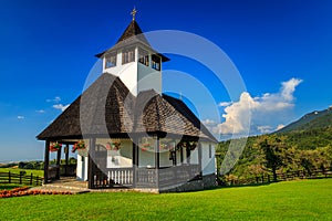 Beautiful mountain Orthodox Monastery,Bran,Transylvania,Romania,Europe