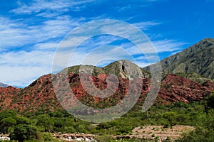 Beautiful mountain red rock valley in Argentina