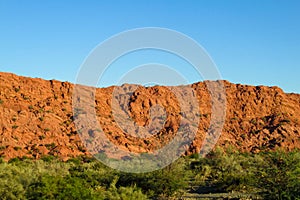 Beautiful mountain red rock valley in Argentina