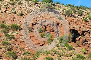 Beautiful mountain red rock valley in Argentina