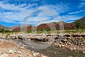 Beautiful mountain rock valley in Argentina