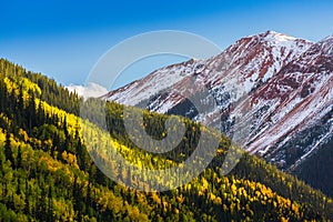 Beautiful mountain scenery in Aspen, Telluride, Colorado