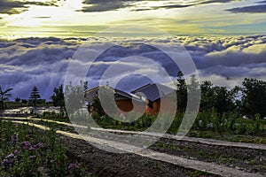 Beautiful mountain scenery in Phutabberk Phetchabun, Thailand