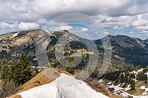 Beautiful mountain tour in spring to the Siplingerkopf from Balderschwang in the Allgau