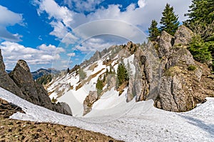 Beautiful mountain tour in spring to the Siplingerkopf from Balderschwang in the Allgau