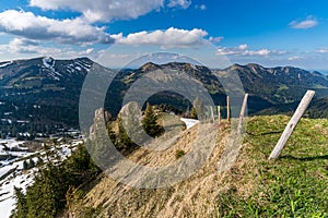 Beautiful mountain tour in spring to the Siplingerkopf from Balderschwang in the Allgau