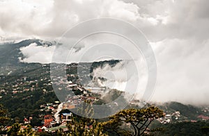 Beautiful mountain valley in Baguio city, Luzon, Phillippines