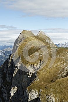 Beautiful mountain view from Axalp, Switzerland