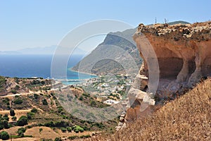 Beautiful mountain view in Kefalos photo