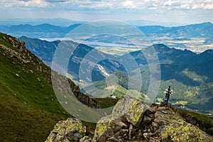 Beautiful mountainous landscape in central Slovakia. Low Tatras National Park.