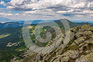 Beautiful mountainous landscape in central Slovakia. Low Tatras National Park.