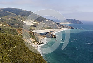 Beautiful Mountainous Pacific Ocean Coastline