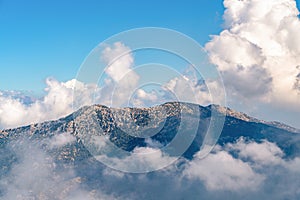 Beautiful mountains aerial landscape view
