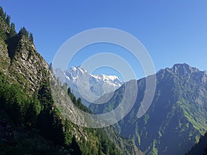 Beautiful mountains view in Bharmour, Chamba, Himachal Pradesh photo