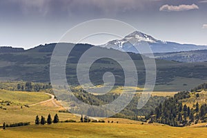 Beautiful Mt Crested Butte near Ohio Pass, Colorado, USA