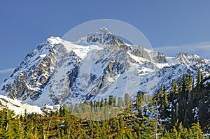 Beautiful Mt. Shuksan in Autumn