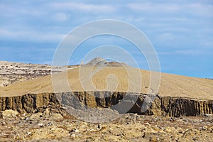 A beautiful mud volcano. Alat. Azerbaijan