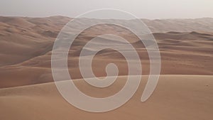 Beautiful multi-colored dunes in Rub al Khali desert United Arab Emirates stock footage video