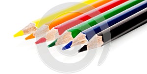 Beautiful multi-colored pencils