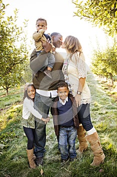 Beautiful Multi Ethnic Family Portrait