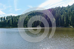 Beautiful Mummelsee Germany lake in Black Forest