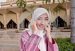 Beautiful Muslim Lady in her traditional costume