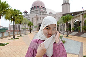 Beautiful Muslim Lady in her traditional costume