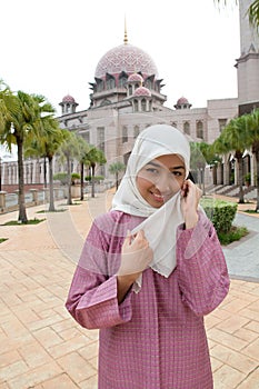 Beautiful Muslim Lady in her traditional costume