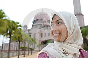 Beautiful Muslim Lady in her traditional costume