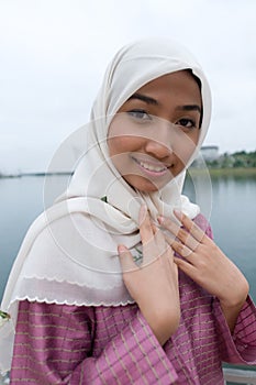 Beautiful Muslim Lady in her traditional costume