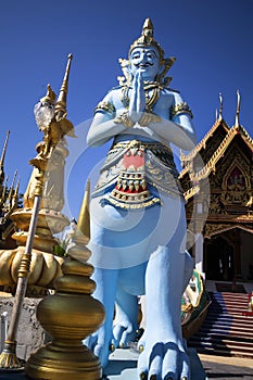 Beautiful Naga image In old temple