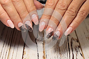 beautiful nail art manicure