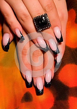 Beautiful nails with Art photo