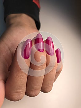 Beautiful nails with gel polish