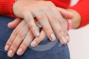 Beautiful nails work and manicure photo