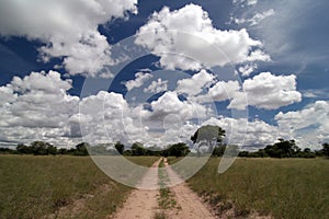 Beautiful Namibian cloudscape