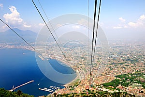 Beautiful Naples Bay view from Faito cableway