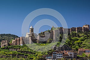 Beautiful nariqala fortress in tbilisi