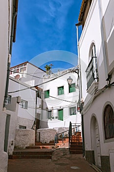 Beautiful Narrow Alley In The Old Quarter photo