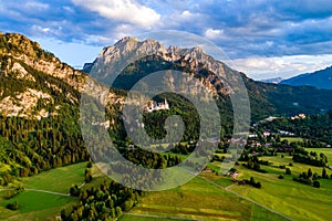 Beautiful natural landscape of the Alps. Forggensee and Schwangau, Germany, Bavaria