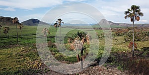 Beautiful natural landscape known as Jardim de Maytrea in Chapada dos Veadeiros National Park