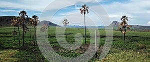 Beautiful natural landscape known as Jardim de Maytrea in Chapada dos Veadeiros National Park