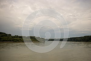 River and clouds