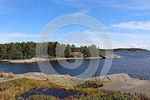 Beautiful nature in Bönhamn on the High Coast