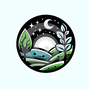 Beautiful Nature Emblem: Impactful Nature Logo